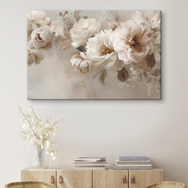 Tableaux Tableaux Des fleurs délicates aux teintes douces et discrètes (UGS : s47641)