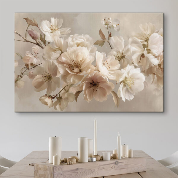 Tableaux Bouquet de fleurs blanches