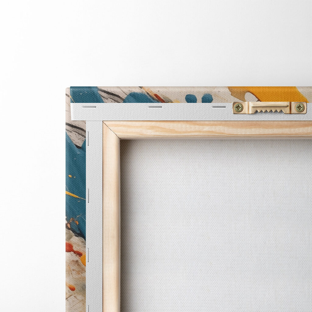 Des touches de couleurs vives sur la toile Des touches de couleurs vives sur la toile