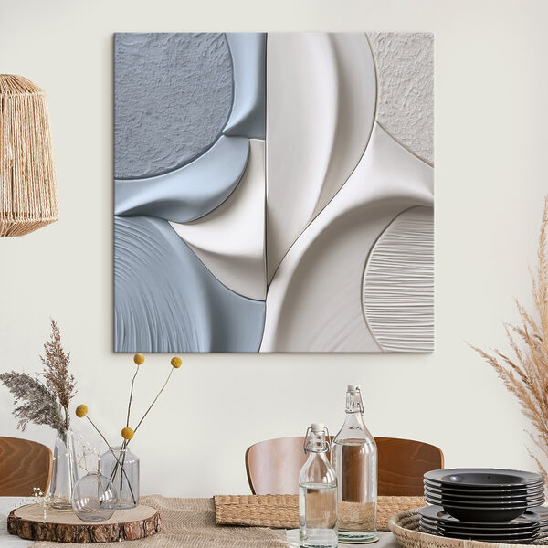 Tableaux Tableaux Des courbes abstraites aux couleurs apaisantes (UGS : s47712)