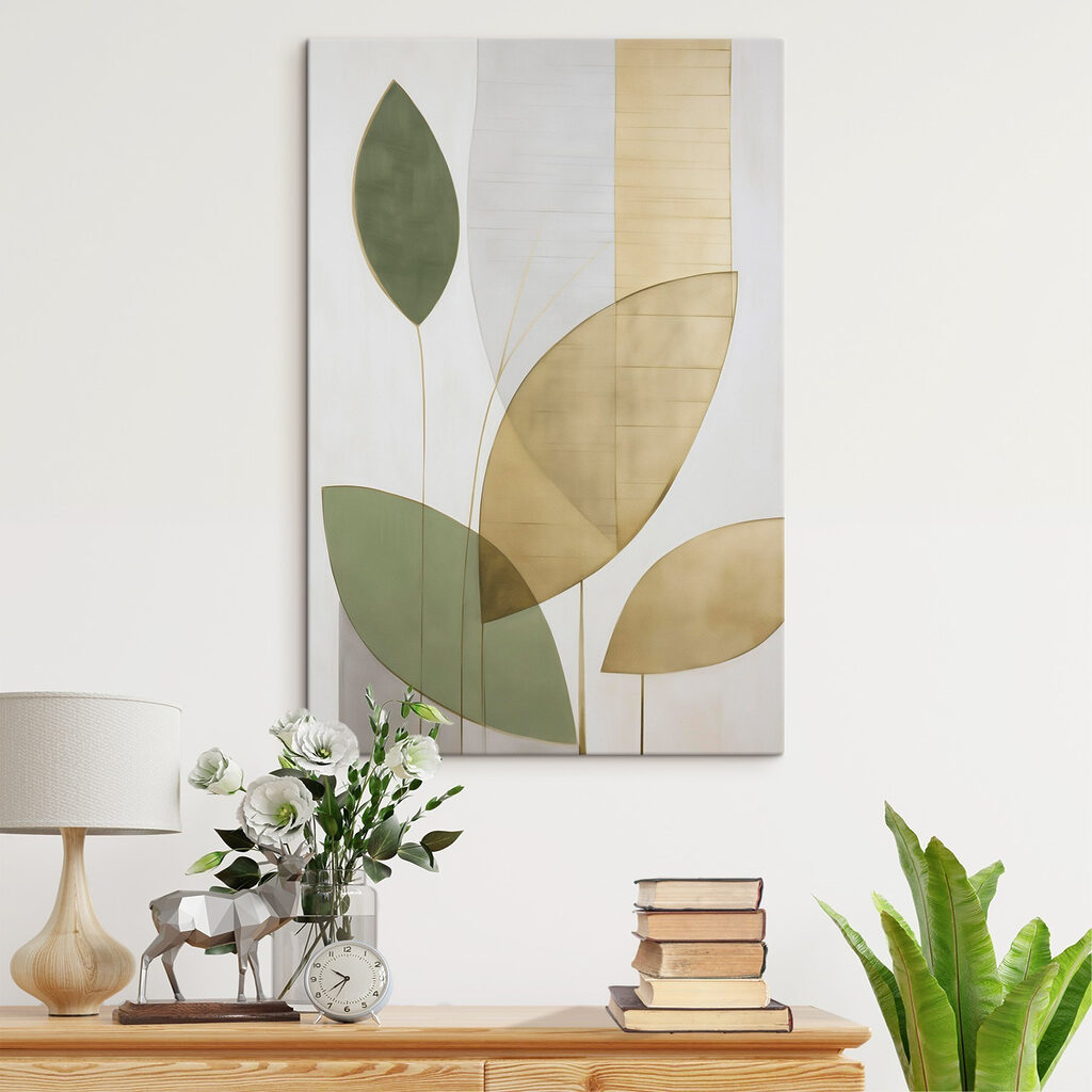 Nature-inspired abstract design on canvas Nature-inspired abstract design on canvas