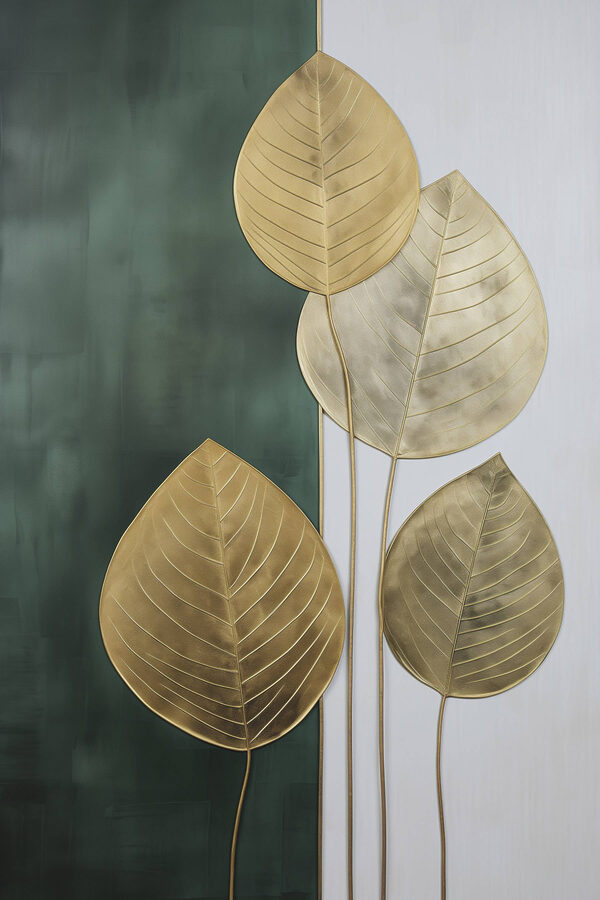 Elegant leaves in harmonious colors
