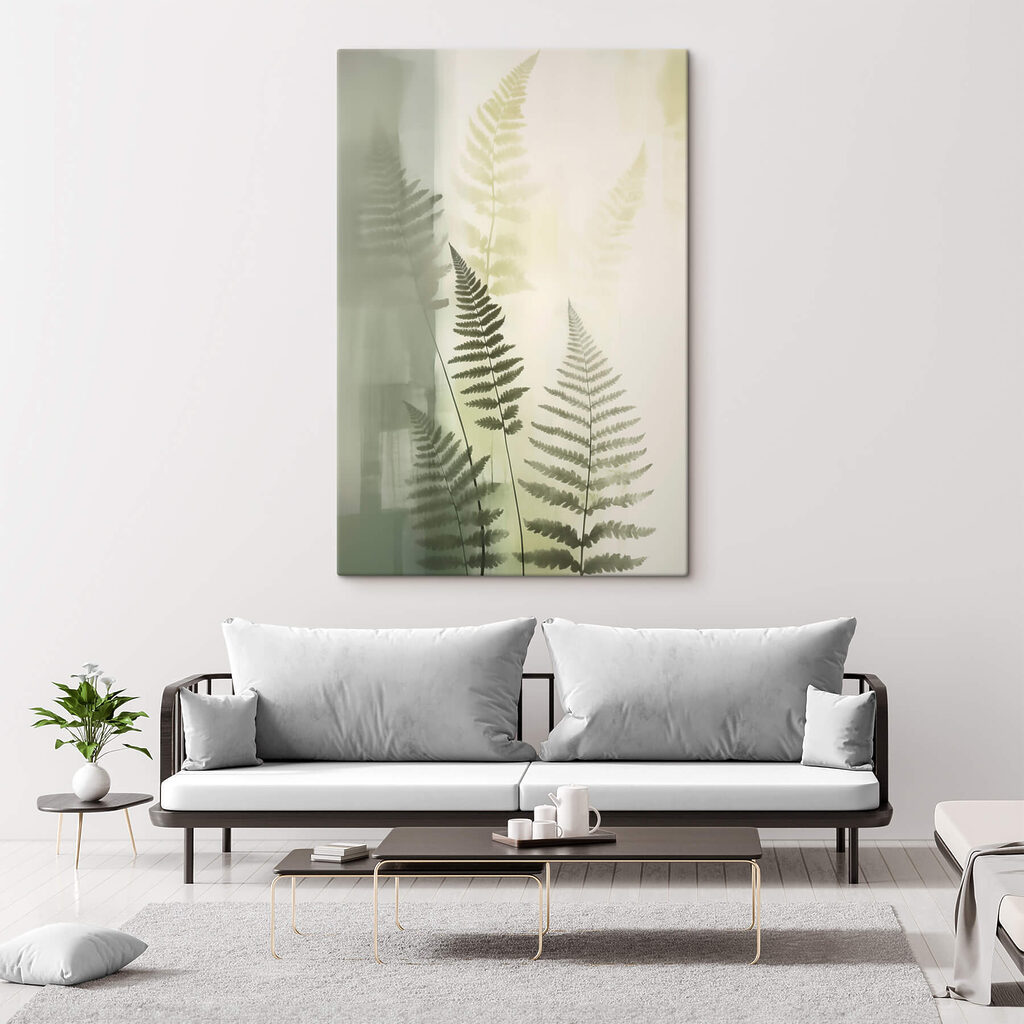 Fern leaves on a white background Fern leaves on a white background