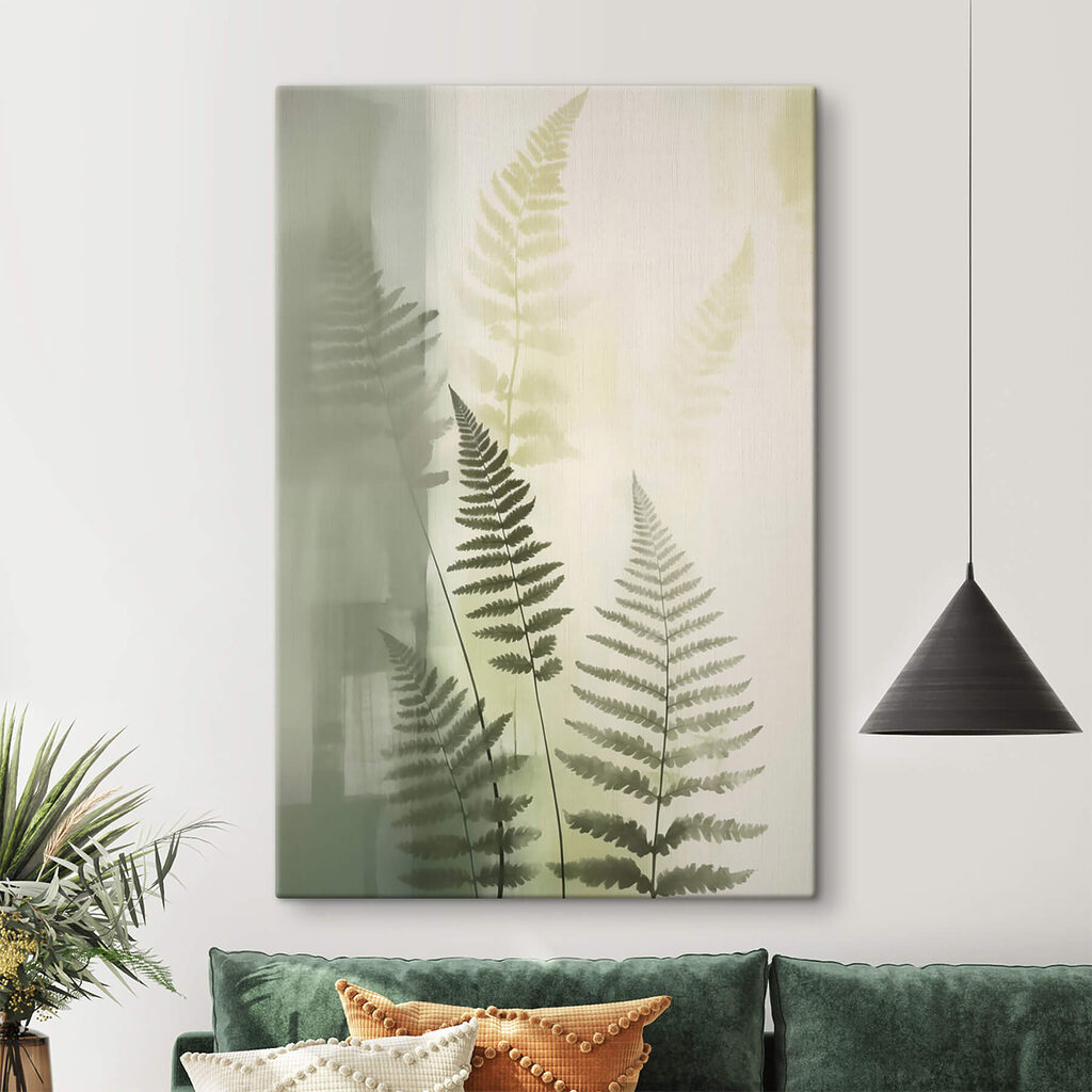 Fern leaves on a white background Fern leaves on a white background