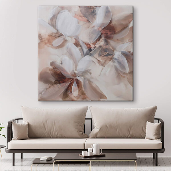 Tableaux Tableaux Peinture représentant des fleurs sur un fond blanc (UGS : s47664)