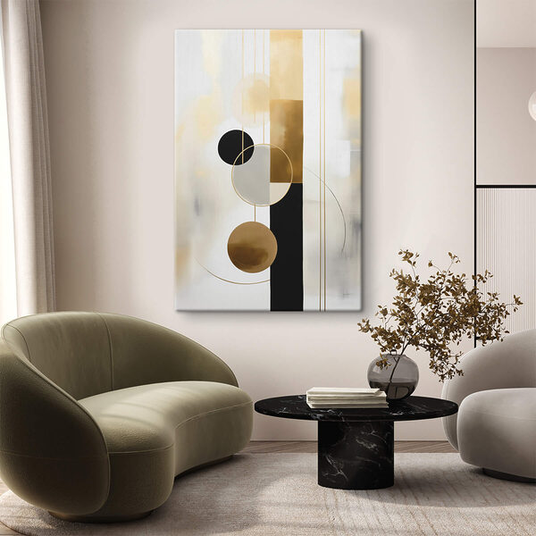 Tableaux Tableaux Dessin de cercles et de lignes (UGS : s47773)