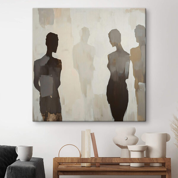 Group of people standing in a row