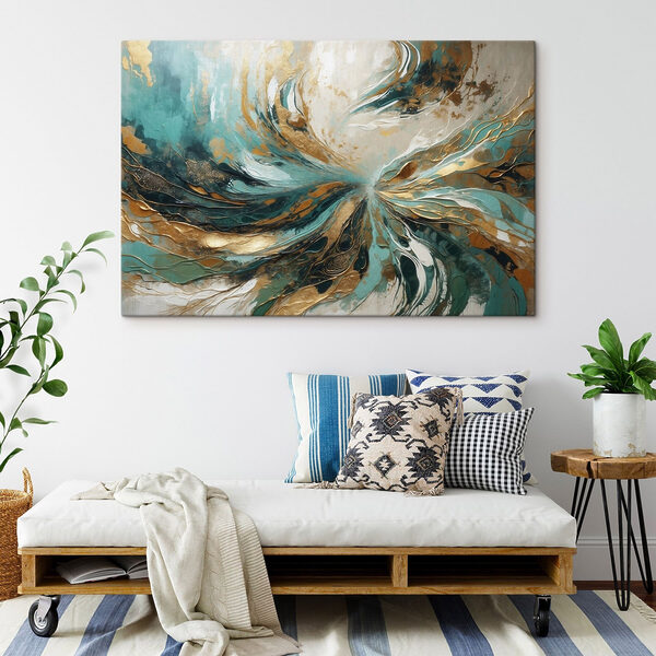 Tableaux Tableaux Des tourbillons dynamiques de couleurs et de textures (UGS : s47258)