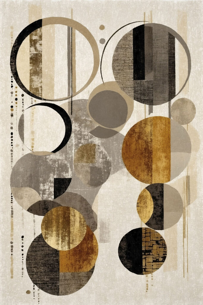 Dynamic circles in neutral tones Dynamic circles in neutral tones