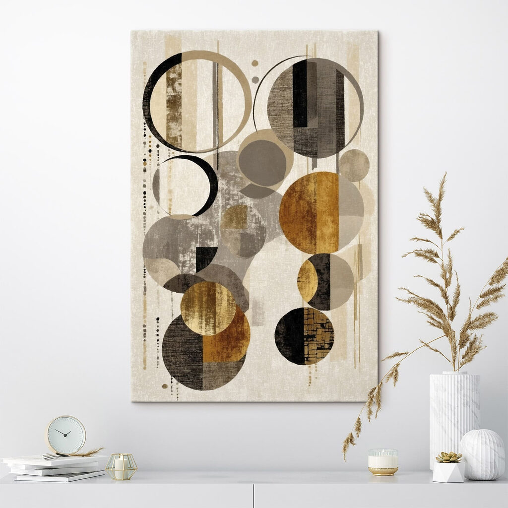 Dynamic circles in neutral tones Dynamic circles in neutral tones
