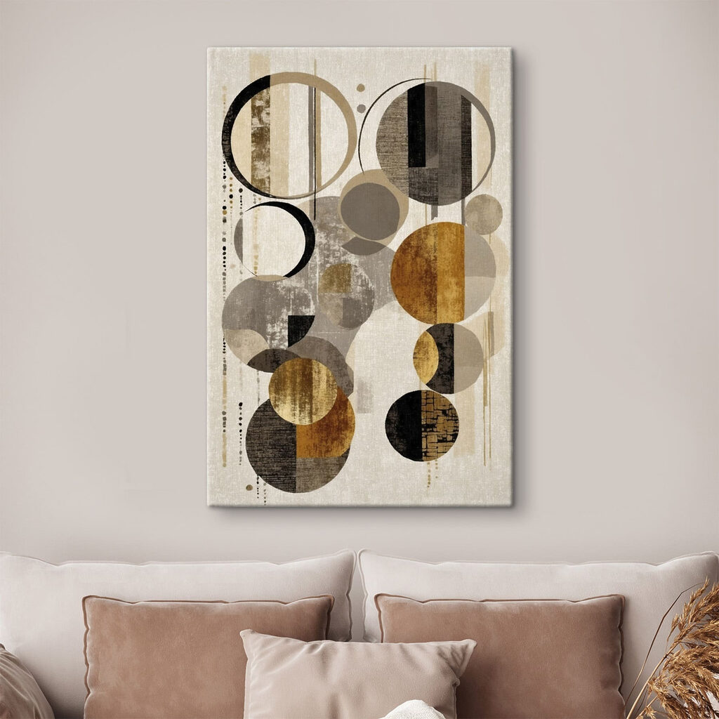 Dynamic circles in neutral tones Dynamic circles in neutral tones