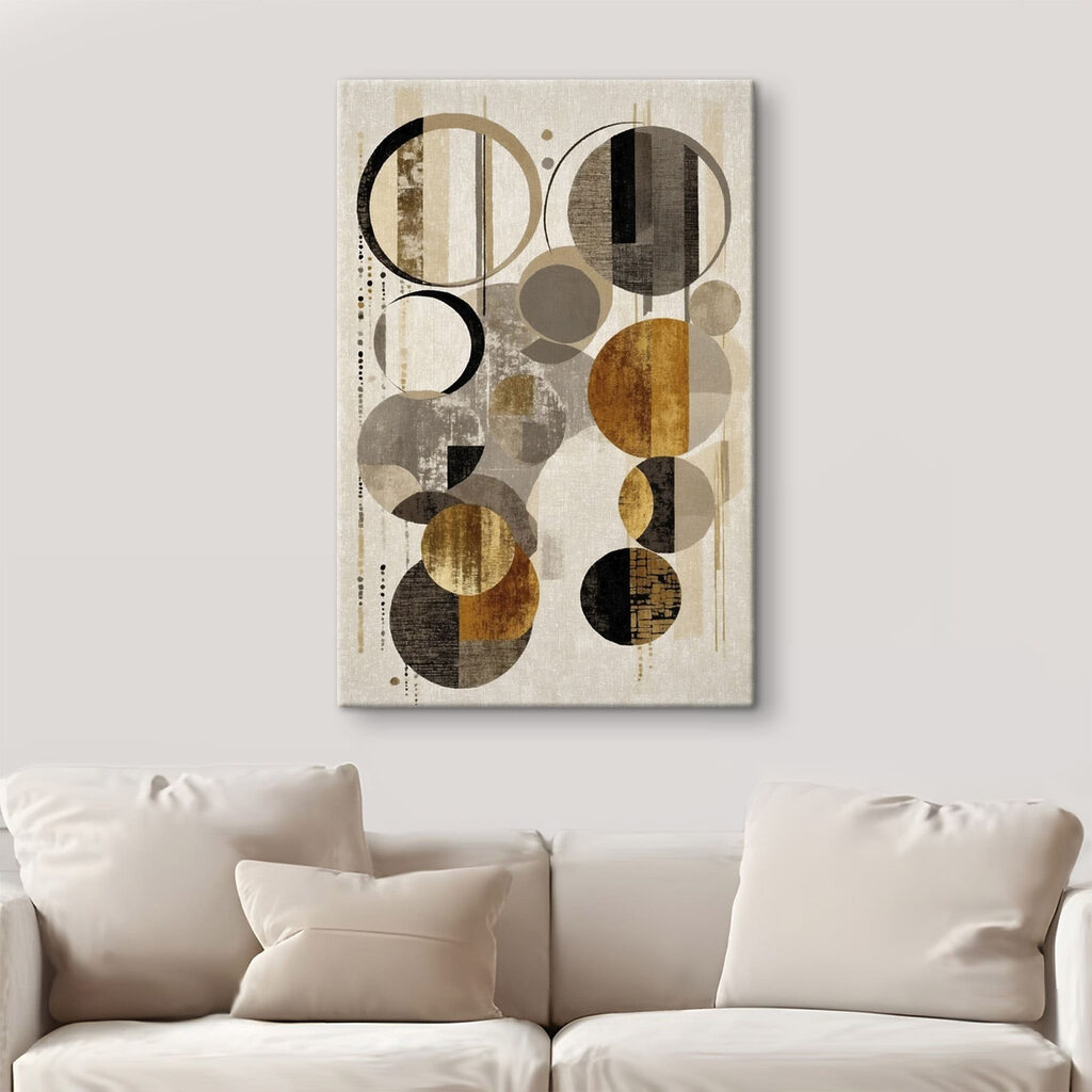 Dynamic circles in neutral tones Dynamic circles in neutral tones