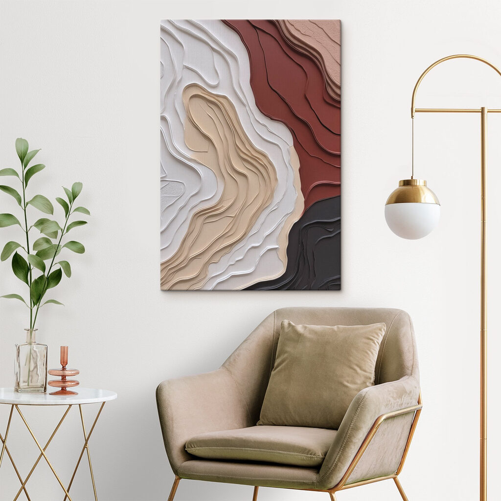 Artistic layers in warm, soft colors Artistic layers in warm, soft colors