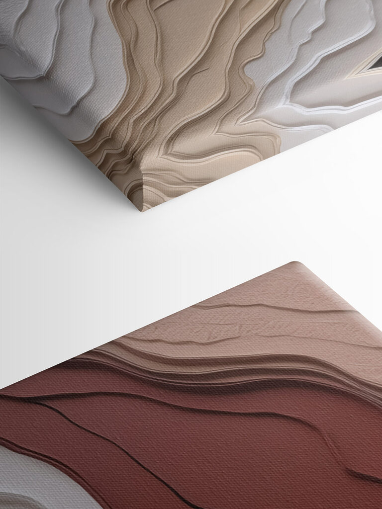Artistic layers in warm, soft colors Artistic layers in warm, soft colors
