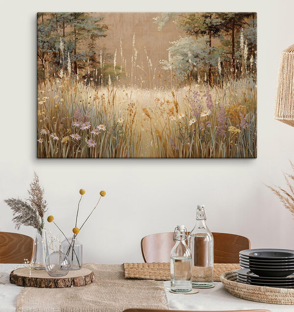 Tableaux Peinture représentant un champ de fleurs