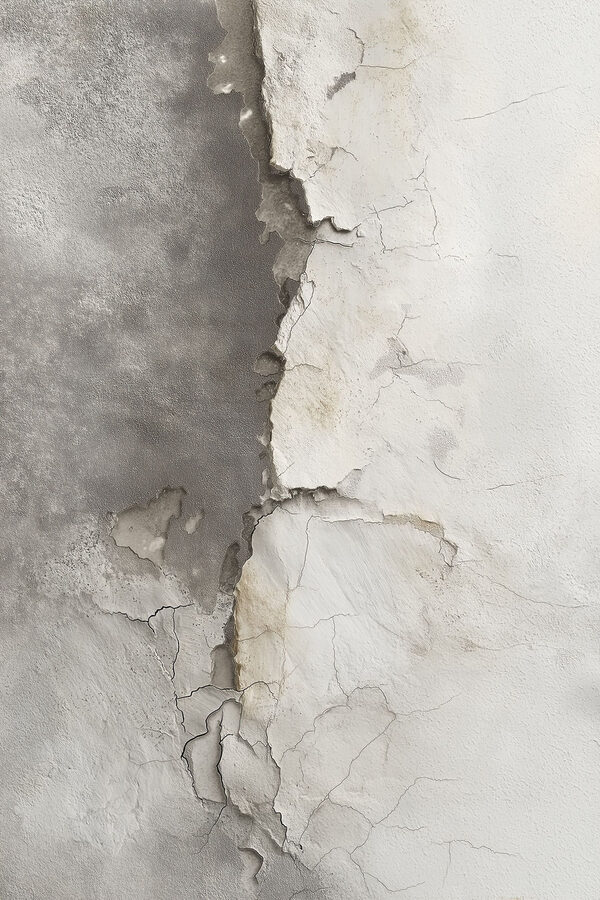 Cracked wall with faded texture Cracked wall with faded texture