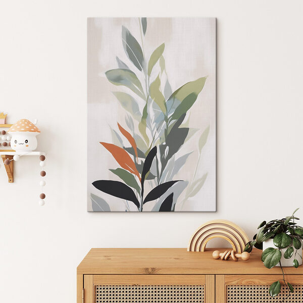 Vibrant foliage against a soft backdrop Vibrant foliage against a soft backdrop