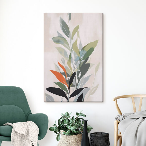 Vibrant foliage against a soft backdrop Vibrant foliage against a soft backdrop
