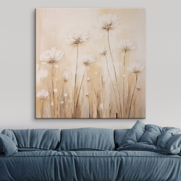 Tableaux Tableaux Peinture représentant des fleurs sur un mur (UGS : s48154)