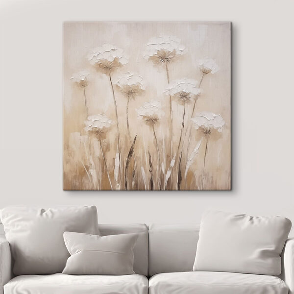 Tableaux Tableaux Peinture représentant des fleurs sur un mur (UGS : s48155)