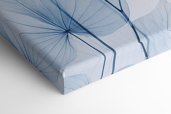 Delicate blue leaves on pale background Delicate blue leaves on pale background