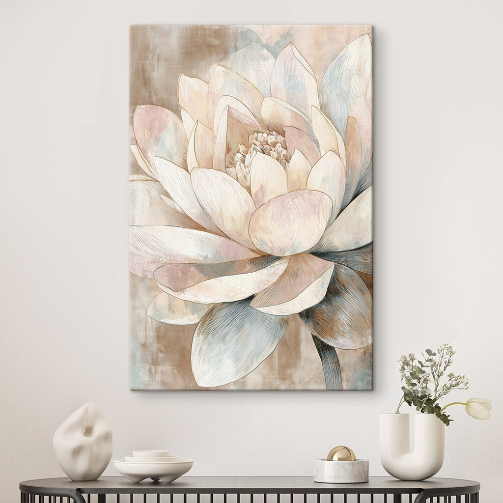 Elegant flower in soft pastel tones Elegant flower in soft pastel tones