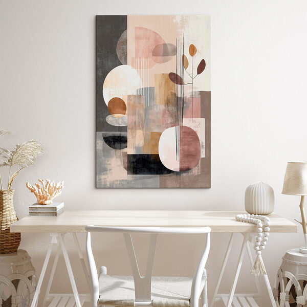 Painting of circles and squares Painting of circles and squares
