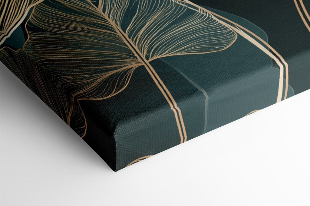 Elegant leaves on dark background Elegant leaves on dark background