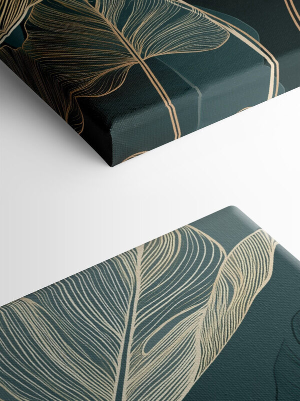 Elegant leaves on dark background Elegant leaves on dark background