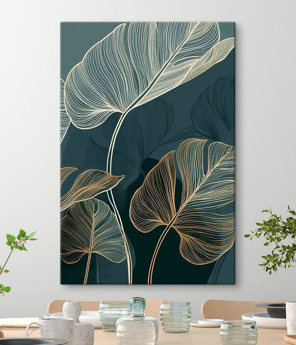 Elegant leaves on dark background Elegant leaves on dark background