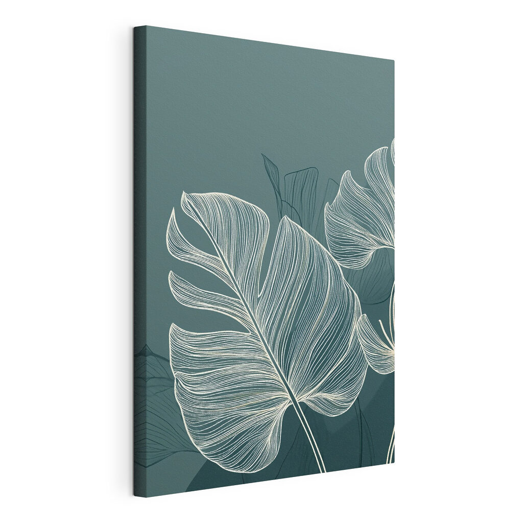 Lush leaves on a soothing backdrop