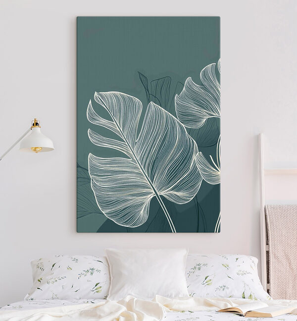 Lush leaves on a soothing backdrop
