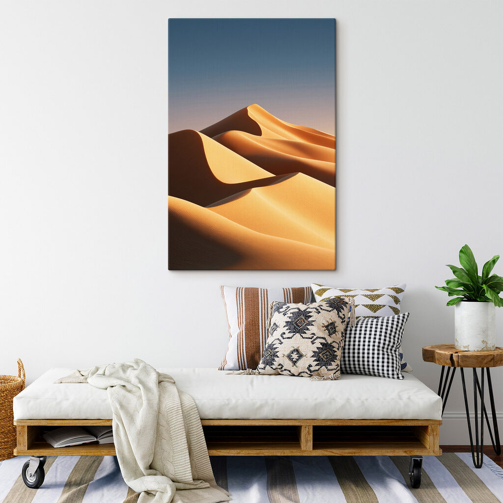 Sand dunes in the desert