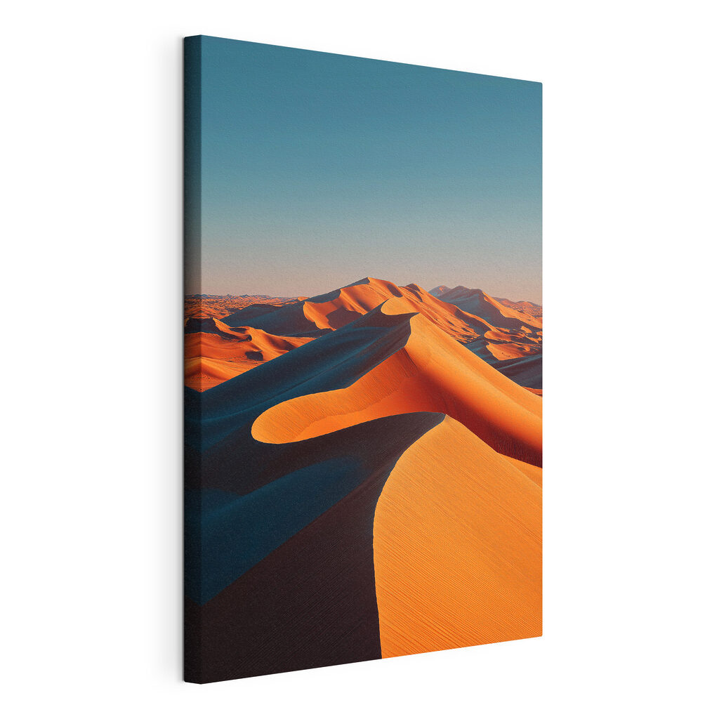 Sand dunes in the desert