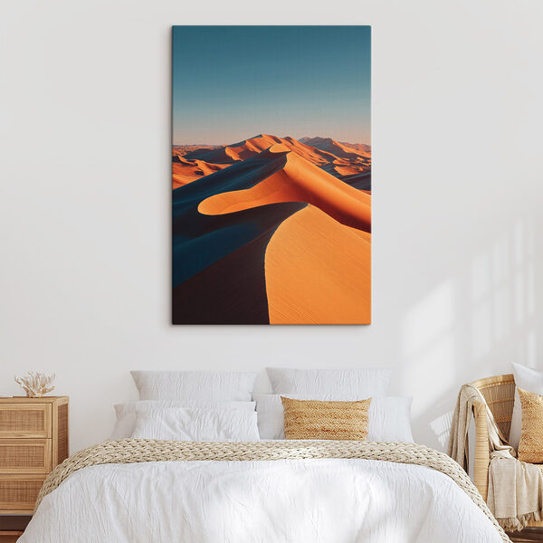Sand dunes in the desert