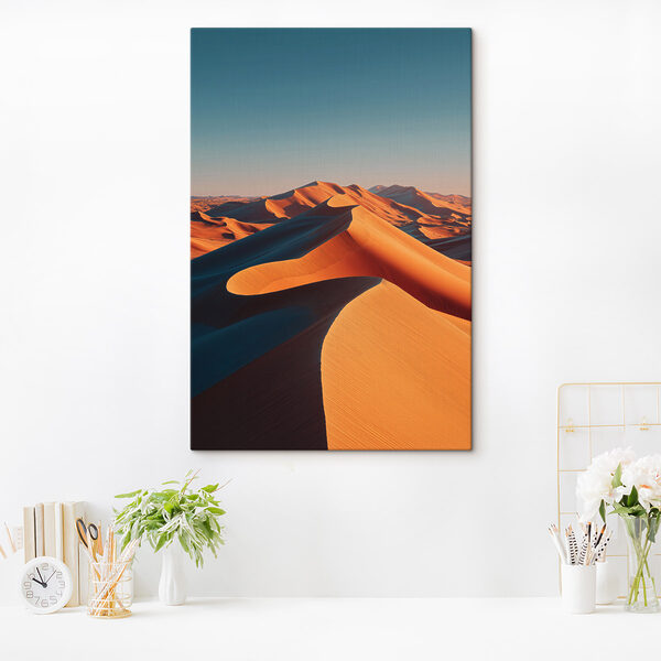Sand dunes in the desert