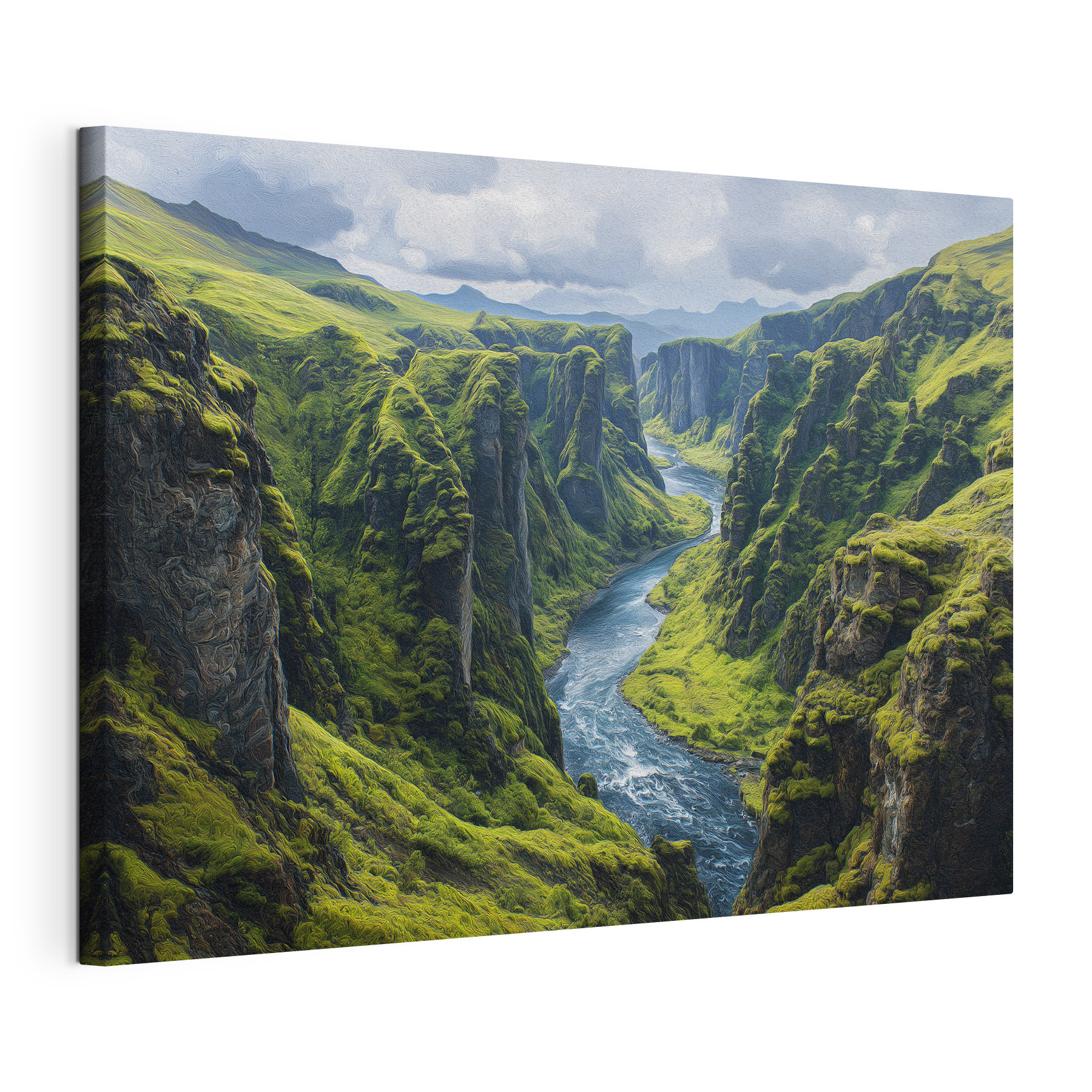 River running through a valley River running through a valley