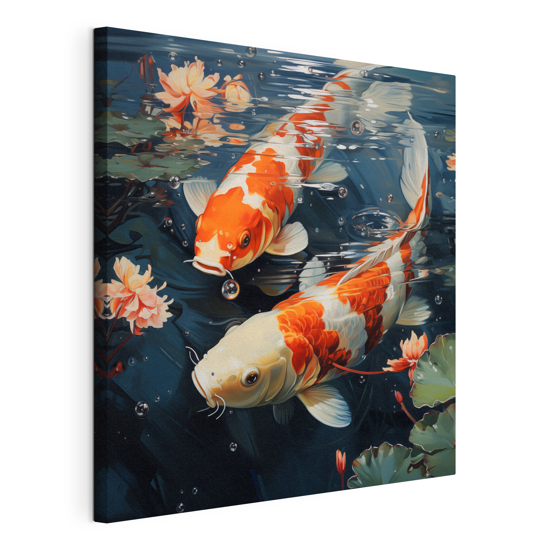 Two fish swimming in water Two fish swimming in water
