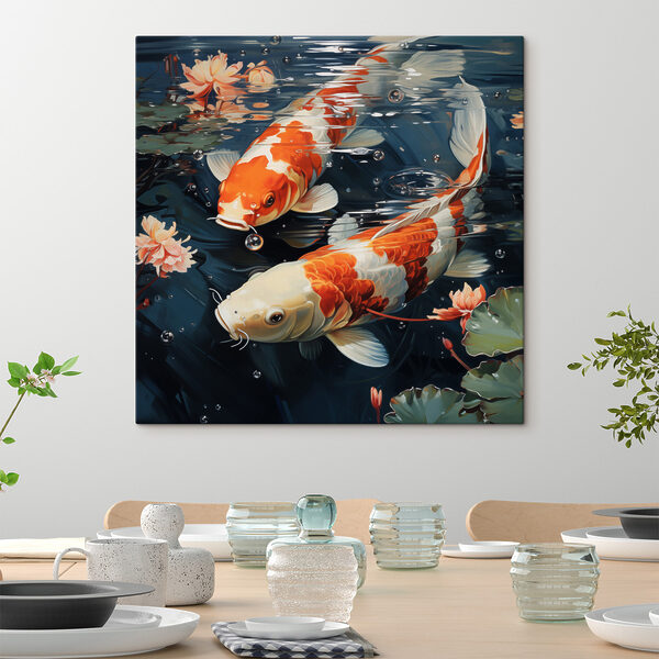 Two fish swimming in water Two fish swimming in water