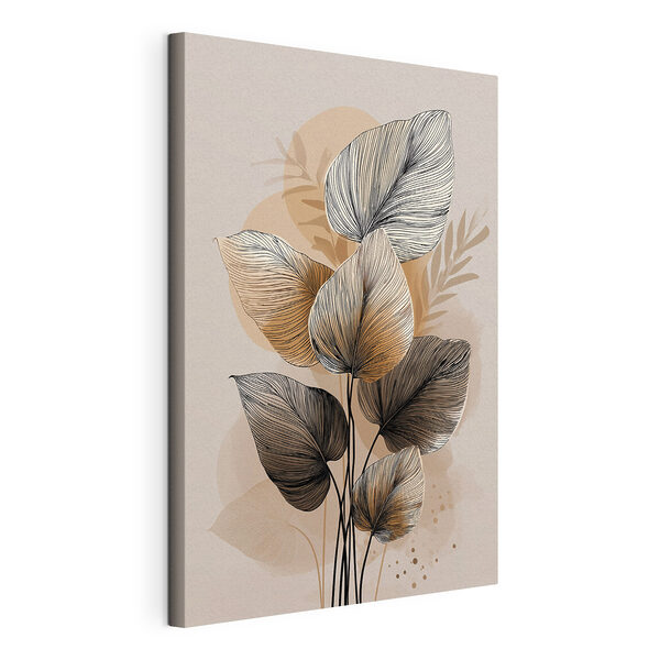 Tableaux Plante aux feuilles noires et blanches (UGS : s49650) Tableaux Tableaux Plante aux feuilles noires et blanches (UGS : s49650)