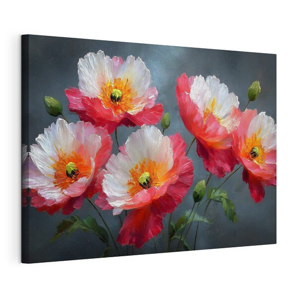 Tableaux Bouquet de fleurs avec des feuilles (UGS : s49640) Tableaux Tableaux Bouquet de fleurs avec des feuilles (UGS : s49640)