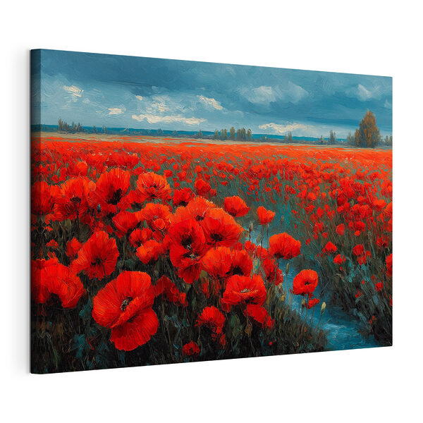 Tableaux Champ de fleurs rouges (UGS : s49631) Tableaux Tableaux Champ de fleurs rouges (UGS : s49631)