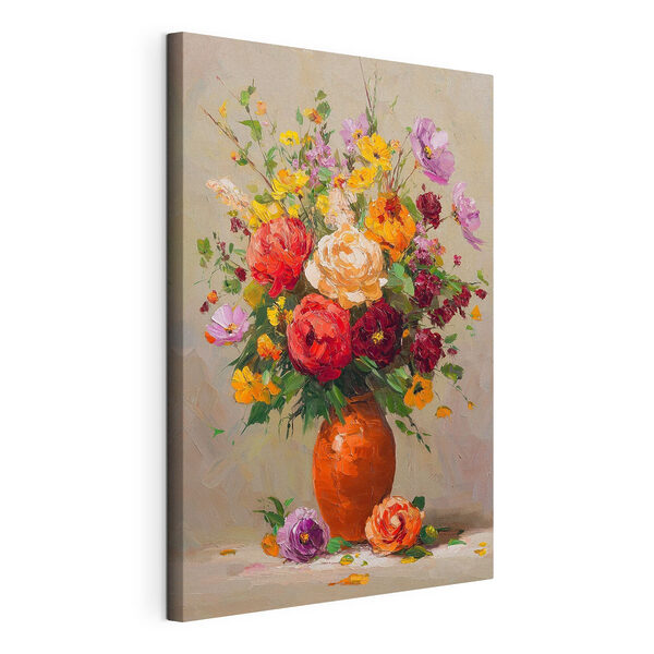 Tableaux Peinture représentant des fleurs dans un vase (UGS : s49527) Tableaux Tableaux Peinture représentant des fleurs dans un vase (UGS : s49527)