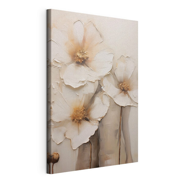 Tableaux Tableaux Peinture représentant des fleurs sur un mur (UGS : s49495)