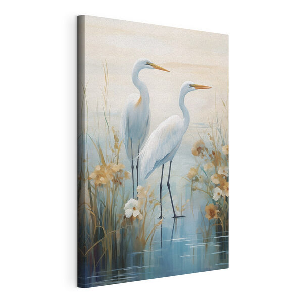 Tableaux Tableaux Tableau représentant des oiseaux dans l'eau (UGS : s49466)