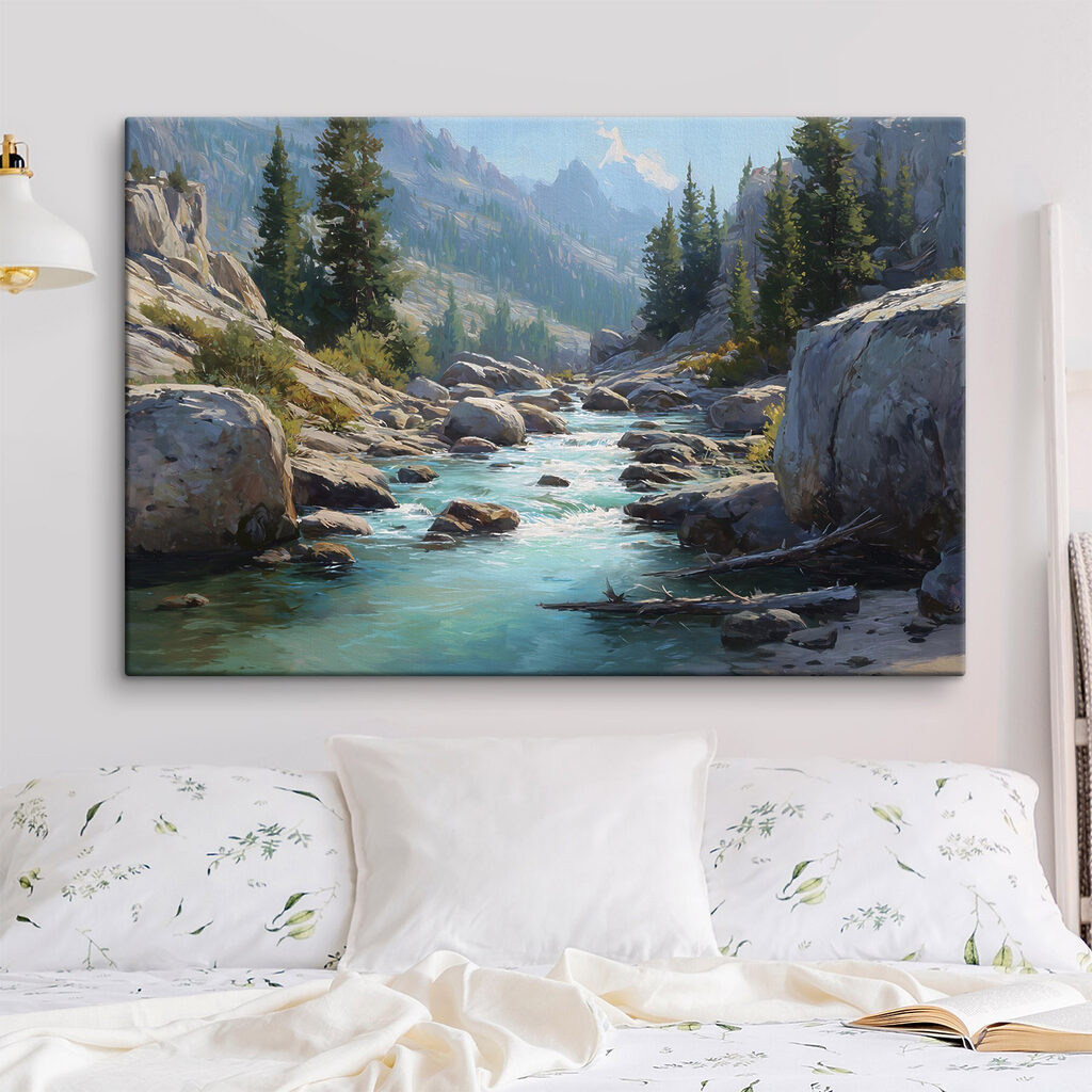 River running through a rocky mountain River running through a rocky mountain