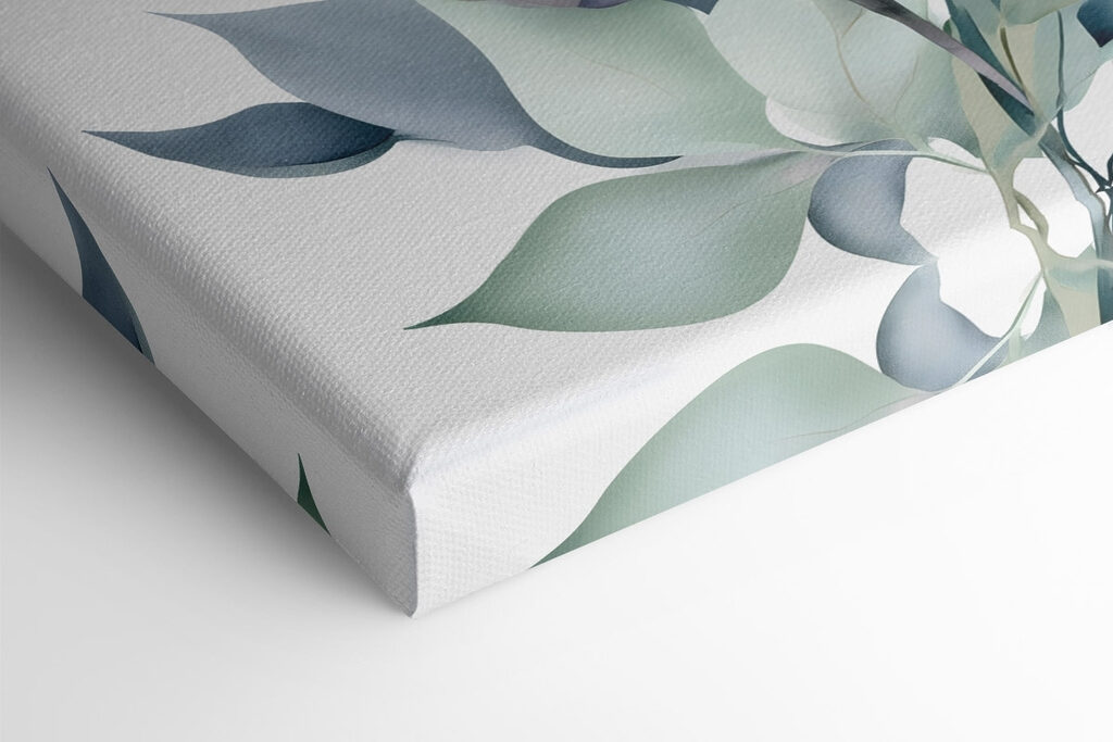- Serene botanical composition in soft hues - Serene botanical composition in soft hues