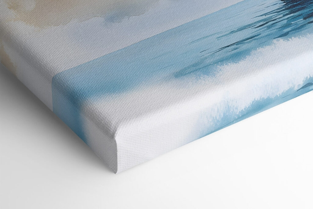 Watercolor of a ship in the ocean Watercolor of a ship in the ocean