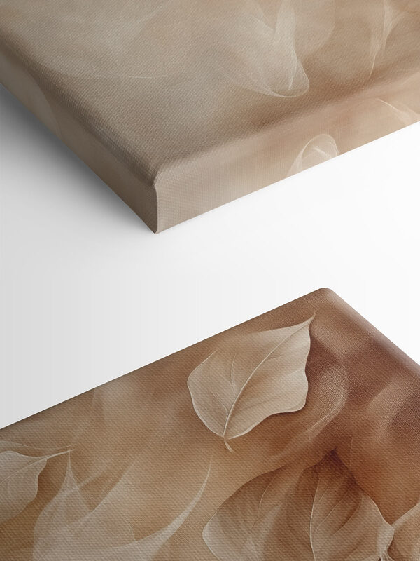 Soft leaves drifting in gentle motion Soft leaves drifting in gentle motion