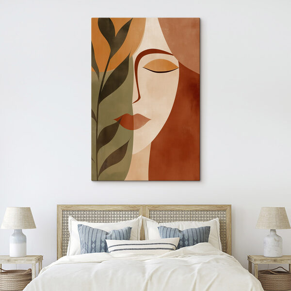 Peinture représentant le visage d'une femme Peinture représentant le visage d'une femme